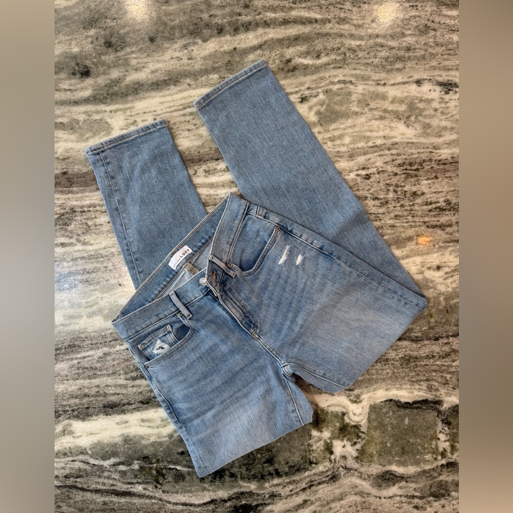 LOFT Jeans “The Super Soft Girlfriend Jean” Size 0/25 High-Rise